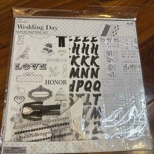 Wedding Day Papercrafting Kit - Black and White